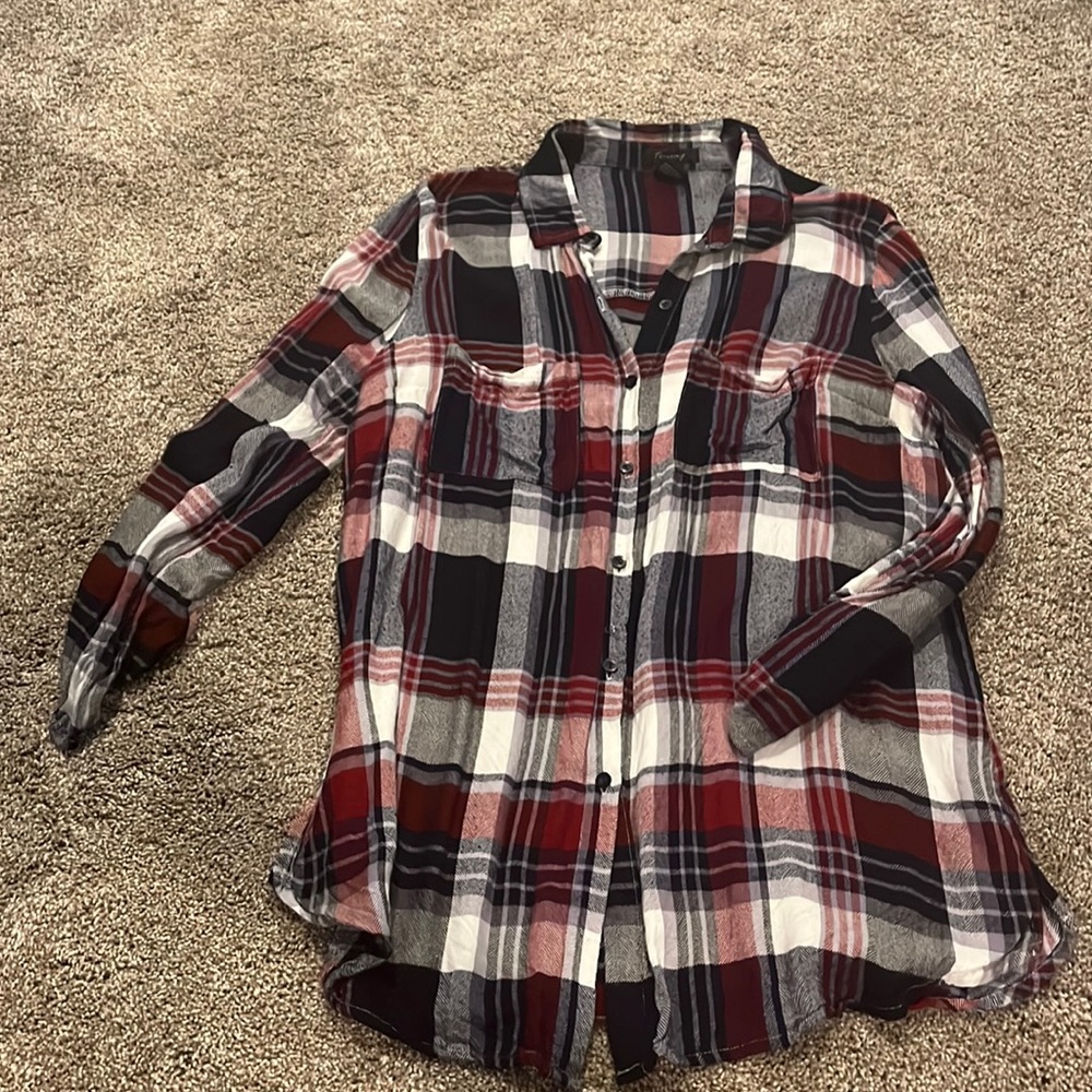 Women’s over sized flannel shirt
